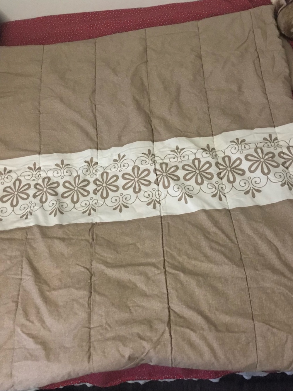 Taupe/beige Comforter